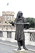 Рим, живая скульптура у Замка Ангела